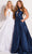 Jovani - 51500 Crossover Bodice Illusion Keyhole Cutout Ballgown Ball Gowns