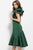 Jovani - 52252 Ruffled Shoulder Short Formal Scuba Dress Special Occasion Dress