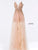 Jovani - 55621 Plunging Neckline Floral Embellished Tulle Dress Special Occasion Dress