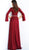 Jovani - 63124 Split Long Sleeve Glitter High Slit Gown Special Occasion Dress