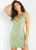 Jovani - 63899 Sequined Deep V-neck Sheath Cocktail Dress Special Occasion Dress 00 / Pale Green