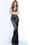 Jovani - 8012 Sexy Plunging V-Neck Animal Print Jumpsuit Prom Dresses