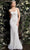 Jovani Bridal - JB06666 Embellished Square Sheath Bridal Dress Bridal Dresses
