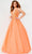 Jovani JVN22831 - Lace Applique A-Line Prom Gown Prom Gown