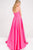 Jovani - Satin Spaghetti Straps V Neckline Prom Dress JVN48791 Special Occasion Dress