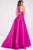 Jovani - V Neck Mikado Prom Ballgown with Pleated Skirt JVN47530 Special Occasion Dress