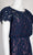 JS Collections - 866800 Short Sleeves Blouson Lace Sheath Midi Dress Evening Dresses