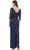 JS Collections 867040 - Quarter Sleeved Embellished Long Dress Special Occasion Dress
