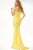 JVN by Jovani - JVN07639 Off Shoulder Ruched Trumpet Gown Prom Dresses