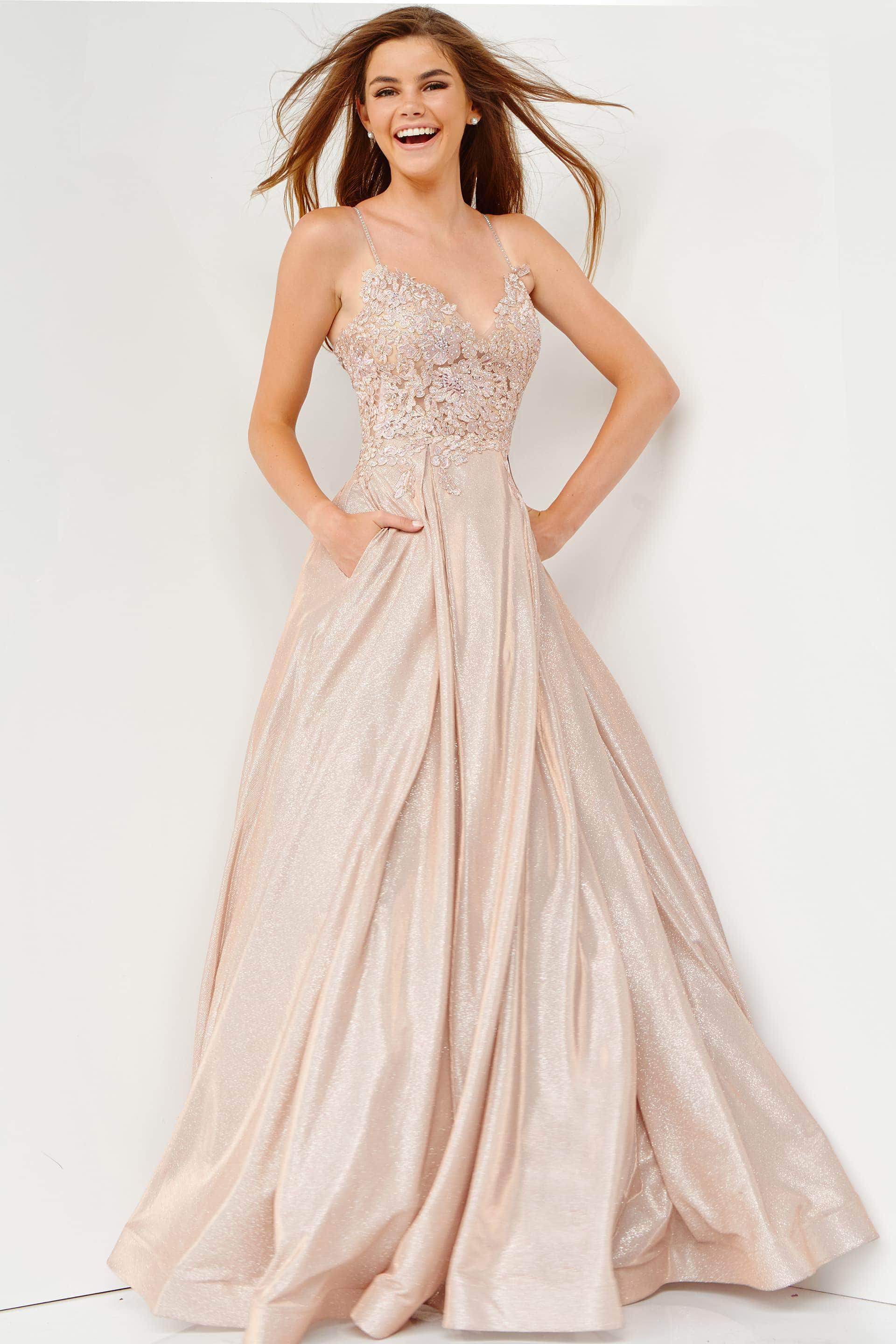 JVN by Jovani JVN2206 - Floral Embroidered V-Neck Ballgown 6 / Black - Shop JVN by Jovani dresses on Couture Candy at CoutureCandy.com JVN by Jovani JVN2206 - Floral Embroidered V-Neck Ballgown 6 / Black - Shop JVN by Jovani dresses on Couture Candy at CoutureCandy.com
