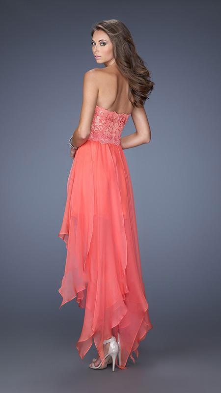 handkerchief dress homecoming High-Low HEMLINE French Quarter 24/7 Online Service. Fit Flare Silk like Satin