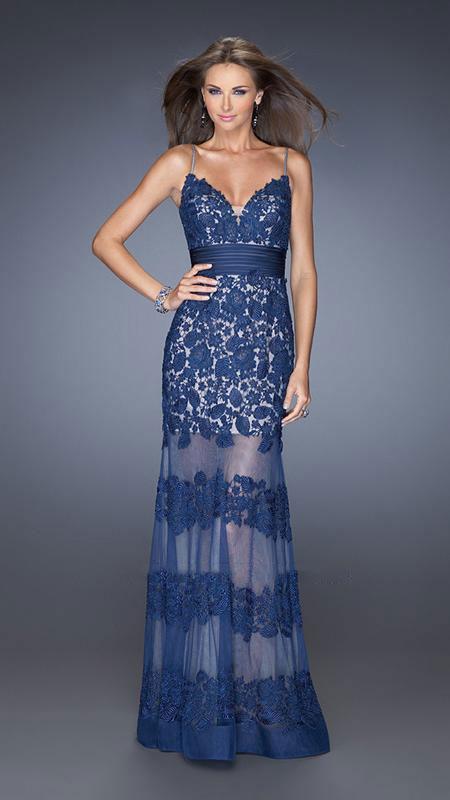 La Femme - 20131 Sweetheart Floral Lace Striped Evening Dress 0 / Black - Shop La Femme dresses on Couture Candy at CoutureCandy.com La Femme - 20131 Sweetheart Floral Lace Striped Evening Dress 0 / Black - Shop La Femme dresses on Couture Candy at CoutureCandy.com