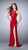 La Femme - 23989 Seductive Lace Up Front Neck Jersey Dress Special Occasion Dress