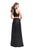 La Femme - 25263 Two-Piece High Halter Lace Up Bodice A-Line Gown Special Occasion Dress