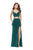 La Femme - 25597 Strappy Two Piece Jersey Dress Special Occasion Dress 00 / Peacock