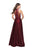 La Femme - 25617 Metallic Beaded High Neck A-line Dress Special Occasion Dress