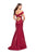 La Femme - 25764 Two Tone Off-Shoulder Satin Mermaid Dress Special Occasion Dress