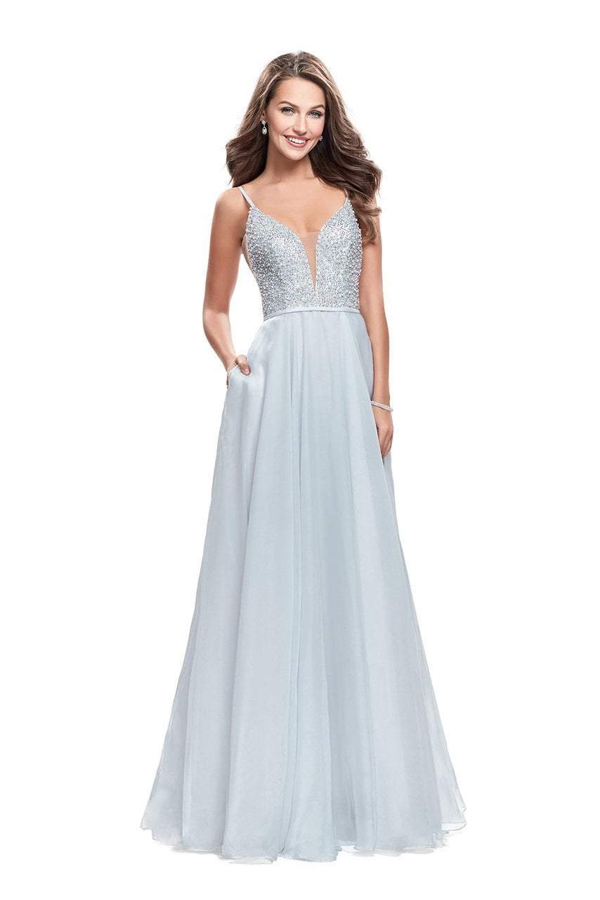 La Femme 26278 Deep Sweetheart Neck Chiffon A-line Gown - Couture Candy La Femme 26278 Deep Sweetheart Neck Chiffon A-line Gown - Couture Candy