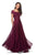 La Femme - 26550 Lace Bateau Chiffon A-line Dress Special Occasion Dress