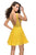 La Femme - 26616 Deep Scoop Back All Over Lace Short Dress Homecoming Dresses