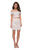 La Femme - 26666 Two Piece Scalloped Off-Shoulder Fitted Dress Special Occasion Dress 00 / White
