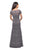 La Femme - 26875 Short Sleeve Lace Bateau Trumpet Dress Mother of the Bride Dresses