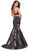 La Femme - 27083 Two Piece Halter Jacquard Mermaid Dress Evening Dresses