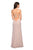 La Femme - 27089 Beaded Strappy Scoop Gown with Slit Special Occasion Dress