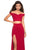 La Femme - 27496 Two Piece Off shoulder Gown with Slit Special Occasion Dress