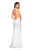 La Femme - 27657 Plunging Crisscross-Strapped High Slit Gown Prom Dresses