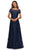 La Femme - 27935 Illusion Neckline Beaded Lace Ornate A-Line Gown Mother of the Bride Dresses