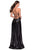 La Femme - 28276 Sequined Open Crisscross Back Dress with Slit Prom Dresses