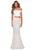 La Femme - 28425 Sequined Off-Shoulder Sheath Dress Prom Dresses 00 / White