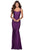 La Femme - 28568 Scoop Neck Jersey Trumpet Dress Prom Dresses 00 / Royal Purple