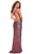 La Femme - 28596 Sequined One Shoulder Sheath Dress With Slit Evening Dresses