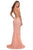 La Femme - 28647 Sequined Lace Corset Bodice Long Dress Prom Dresses