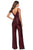 La Femme - 28722 Sequined Deep V-neck Jumpsuit Evening Dresses