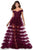 La Femme - 28804 Off-Shoulder Tiered Ruffle A-Line Dress Prom Dresses