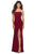 La Femme - 28835 Strapless Cut Out Back Sheath Dress Prom Dresses 00 / Wine