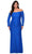 La Femme - 28859 Lace Off-Shoulder Sheath Dress Evening Dresses 12W / Royal Blue