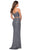 La Femme - 28870 Two Piece Sequined Deep V-neck Sheath Dress Prom Dresses