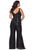 La Femme - 29003 Sequined Plunging V-neck Jumpsuit Evening Dresses