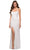 La Femme - 29676 Sequin Scoop Sheath Dress With Slit Prom Dresses 00 / White