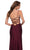La Femme - 29710 Draped Accented High Slit Sheath Gown Evening Dresses