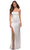 La Femme - 29807 Strapless Fitted Stretch Satin Long Dress Prom Dresses 00 / White