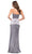 La Femme - 29807 Strapless Fitted Stretch Satin Long Dress Special Occasion Dress