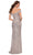 La Femme - 29831 Off Shoulder High Slit Full Sequin Gown Prom Dresses