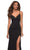 La Femme - 30072 Spaghetti Strap High Slit Gown Special Occasion Dress