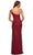 La Femme - 30391 Sequined Asymmetrical Gown with Slit Prom Dresses