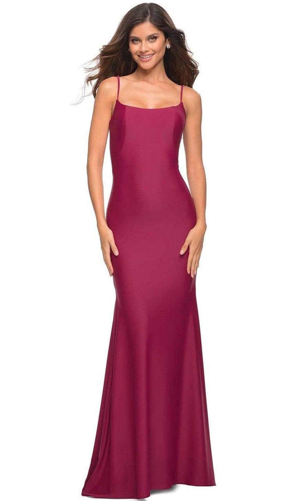 La Femme - 30458 Low Back Mermaid Gown Couture Candy La Femme - 30458 Low Back Mermaid Gown Couture Candy